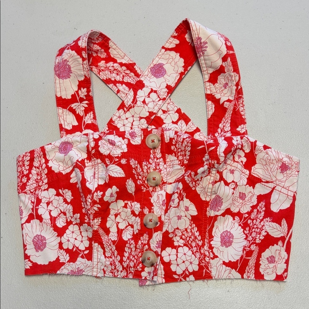 Maeve The Colette Floral Crop Top